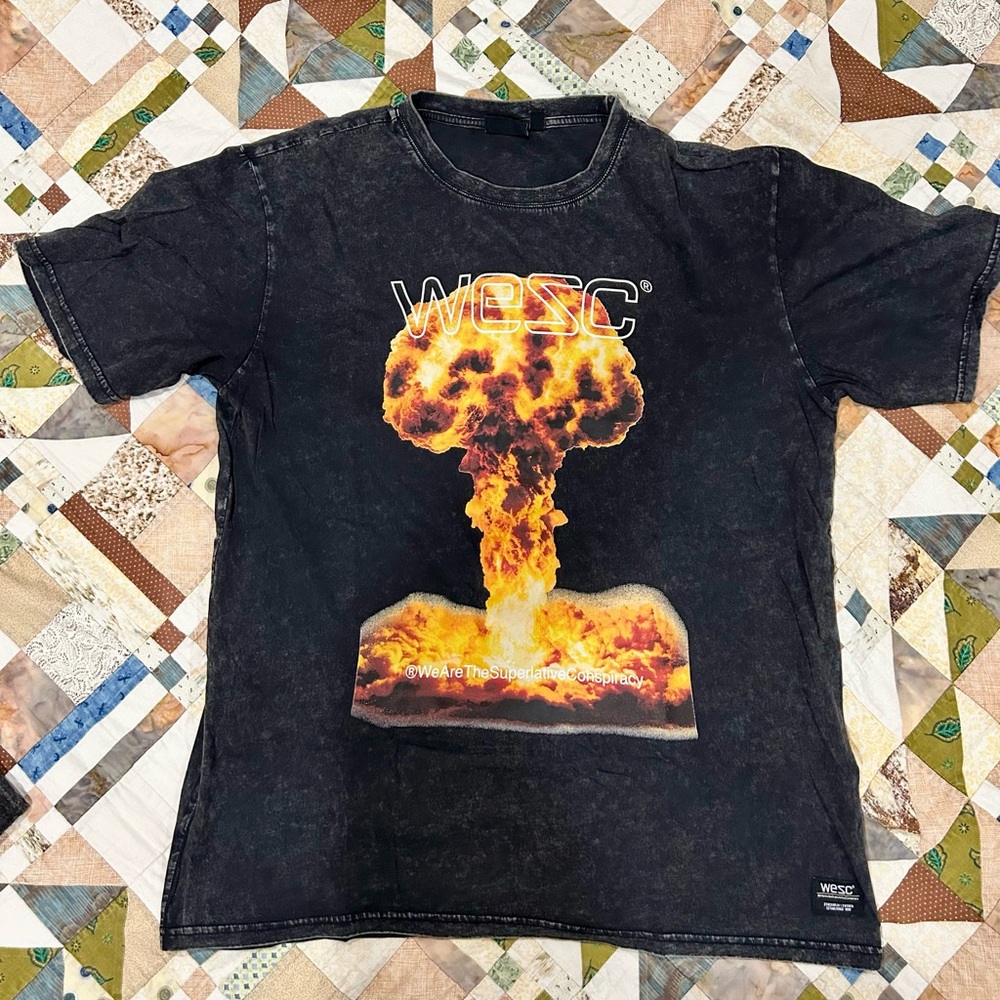 Wesc Charcoal T-Shirt with Unique Design